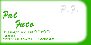 pal futo business card